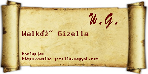 Walkó Gizella névjegykártya